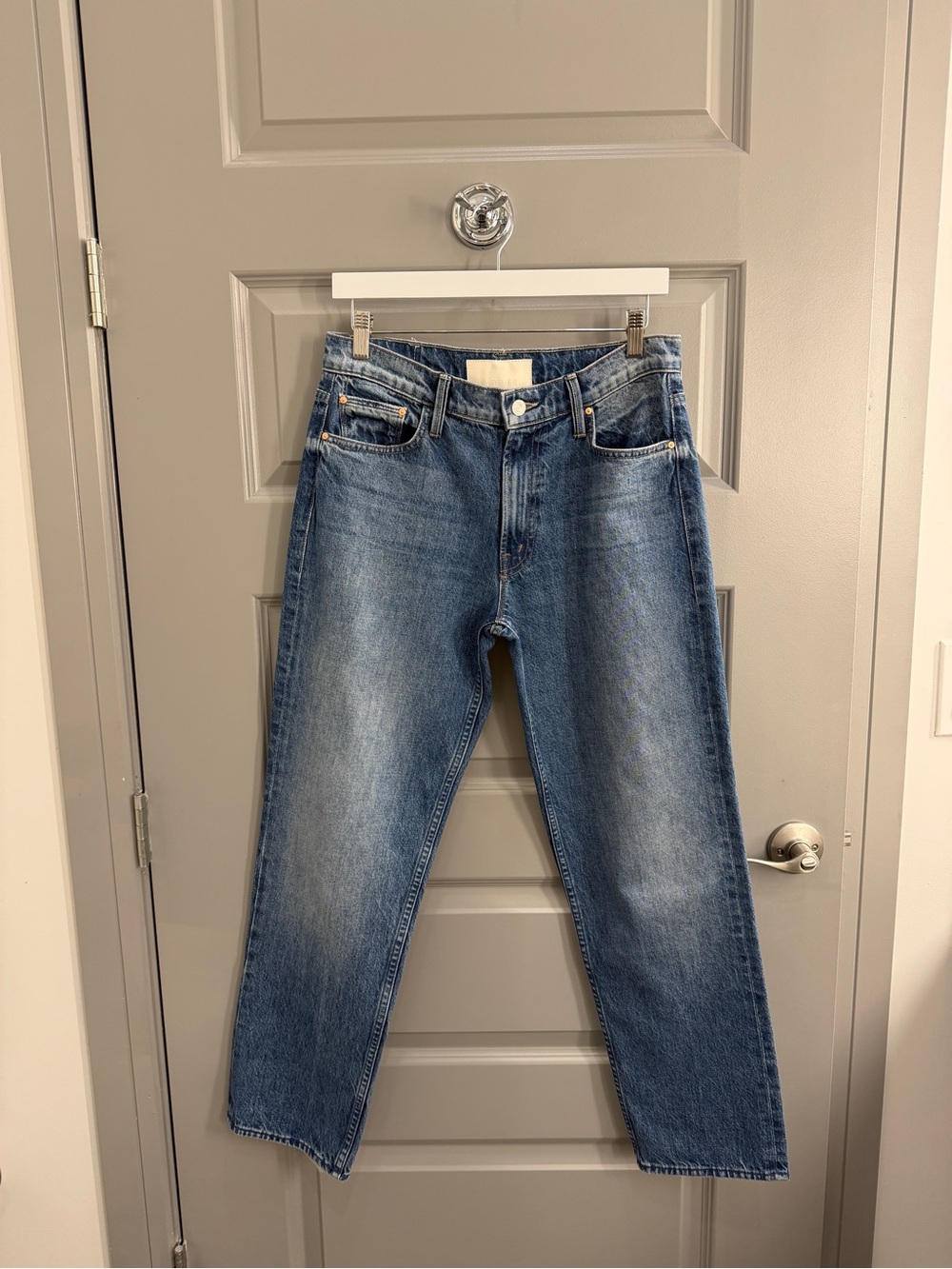 Mother The Hot Rod Hover Jeans in Blue | Size 28
